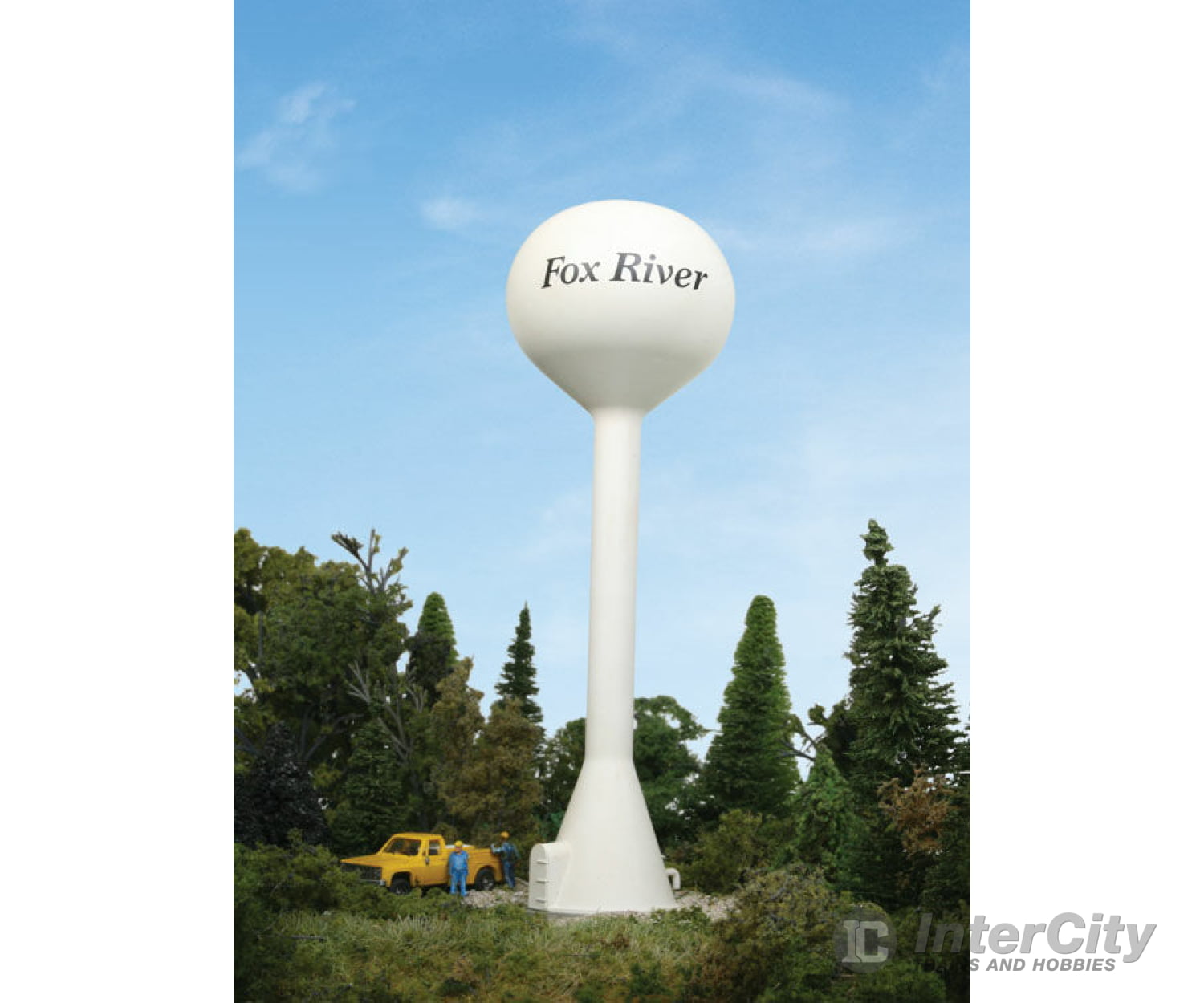 Walthers Cornerstone 3528 Modern Water Tower -- Kit - 9-1/2’ 23.7 Tall X 3-1/8’ 7.8Cm Diameter