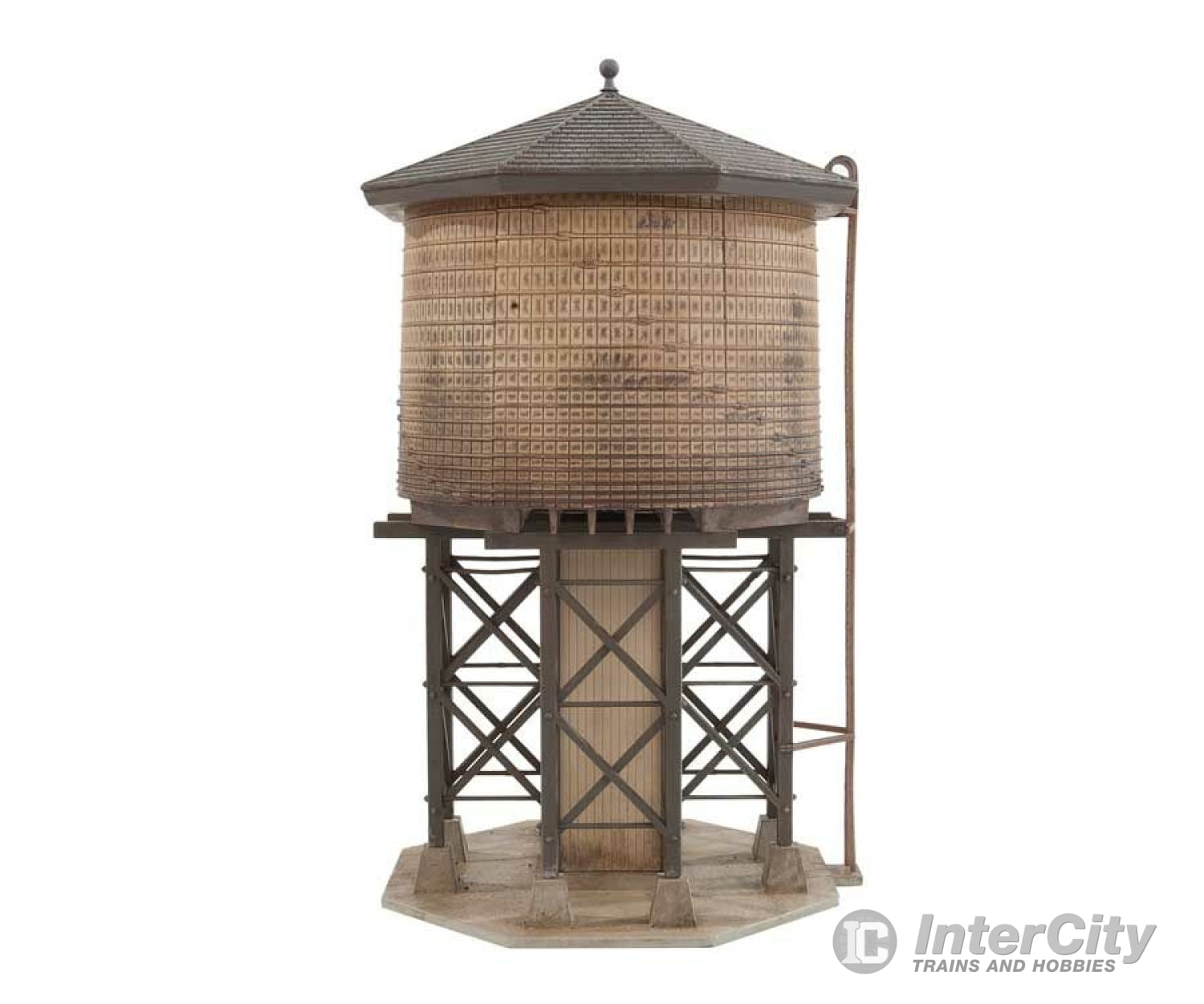 Walthers Cornerstone 3531 Wood Water Tank -- Kit - 3-1/2 X 3-7/8 6-5/8’ 8.7 9.6 16.5Cm Structures