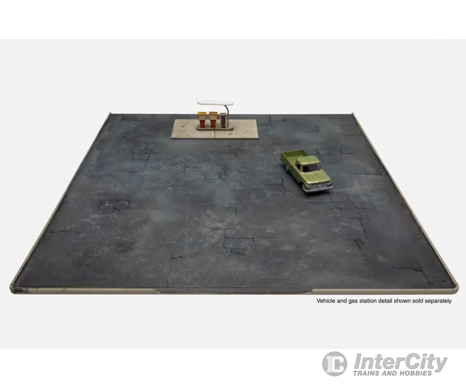 Walthers Cornerstone 3544 Gas Station Asphalt Parking Lot -- Kit - Set Of 2 Sections; Each: 10-7/16