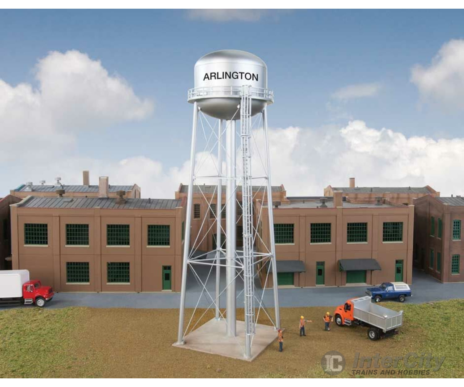 Walthers Cornerstone 3550 Municipal Water Tower -- Kit - 3-5/16 X 11-1/8’ 8.4 28.2Cm Structures