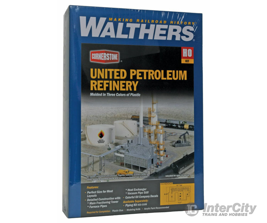 Walthers Cornerstone 3705 United Petroleum Refining -- Kit - 13-1/2 X 8-1/4 15’ 34.3 21 38.1Cm