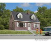 Walthers Cornerstone 3774 Brick Cape Cod House -- Kit - 4-1/4 X 3-5/8 3’ 10.7 9.2 7.6Cm Structures