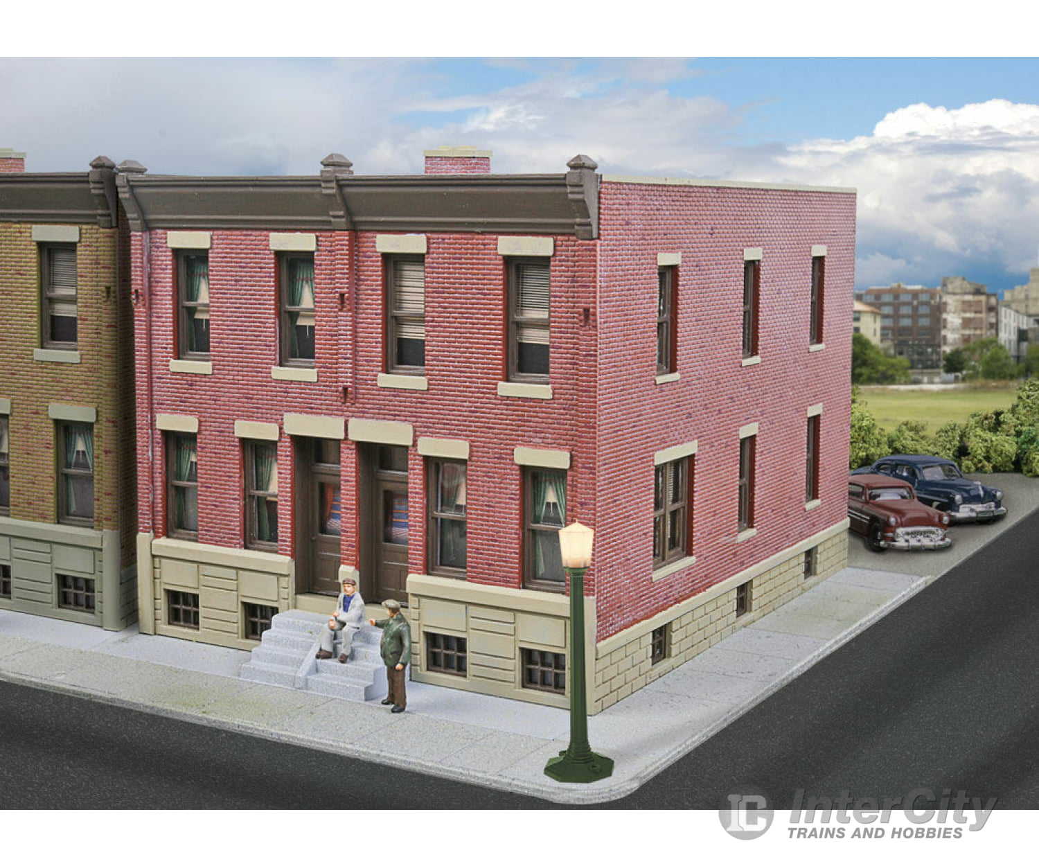 Walthers Cornerstone 3778 Row House -- Kit - 7-13/16 X 4-9/32 4’ 19.8 10.8 10.1Cm Structures