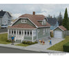 Walthers Cornerstone 3791 Updated American Bungalow With Single-Car Garage -- Kit - House Measures: