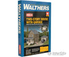 Walthers Cornerstone 3792 Two-Story House With Garage -- Kit - 5 X 2-1/2 4-1/16 12.7 6.3 10.3Cm