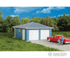 Walthers Cornerstone 3793 Two-Car Garage -- Kit - 3-1/8 X 2’ 7.9 5Cm Over Eaves Structures