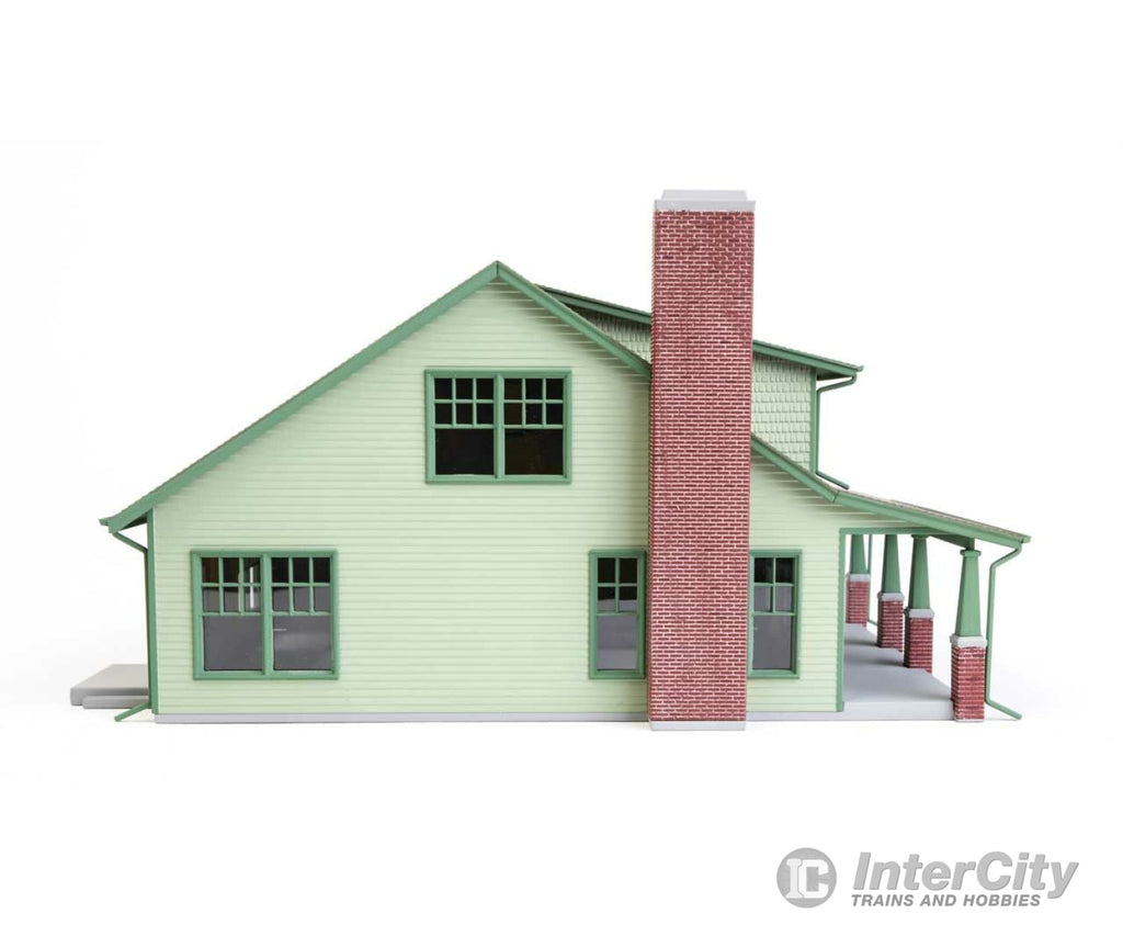 Walthers Cornerstone 3797 Craftsman Bungalow -- Kit - 7 X 4-7/16 3-7/8’ 17.7 4.4 9.8Cm Structures