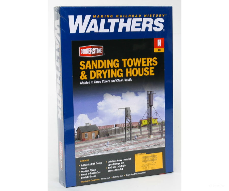 Walthers Cornerstone 3813 Sanding Tower & Drying House -- Kit Structures