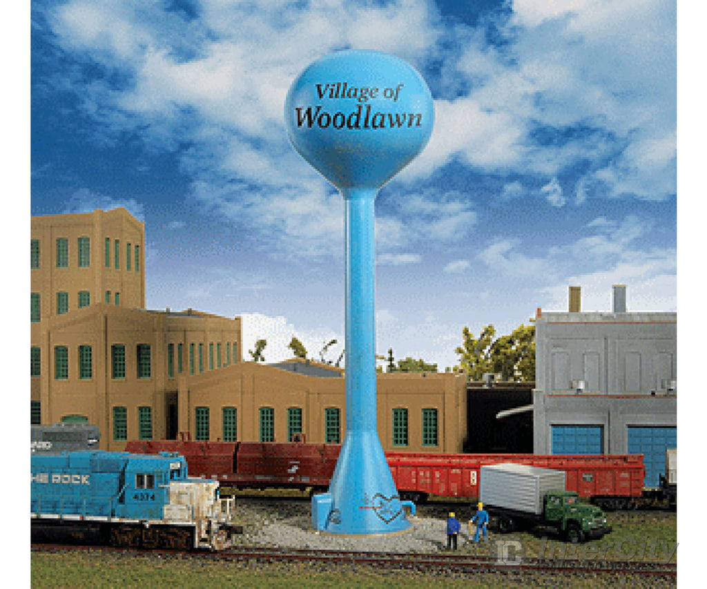 Walthers Cornerstone 3814 Modern Water Tower -- Kit - 1-1/4’ 3.2Cm Diameter X 6-1/2’ 16.5Cm