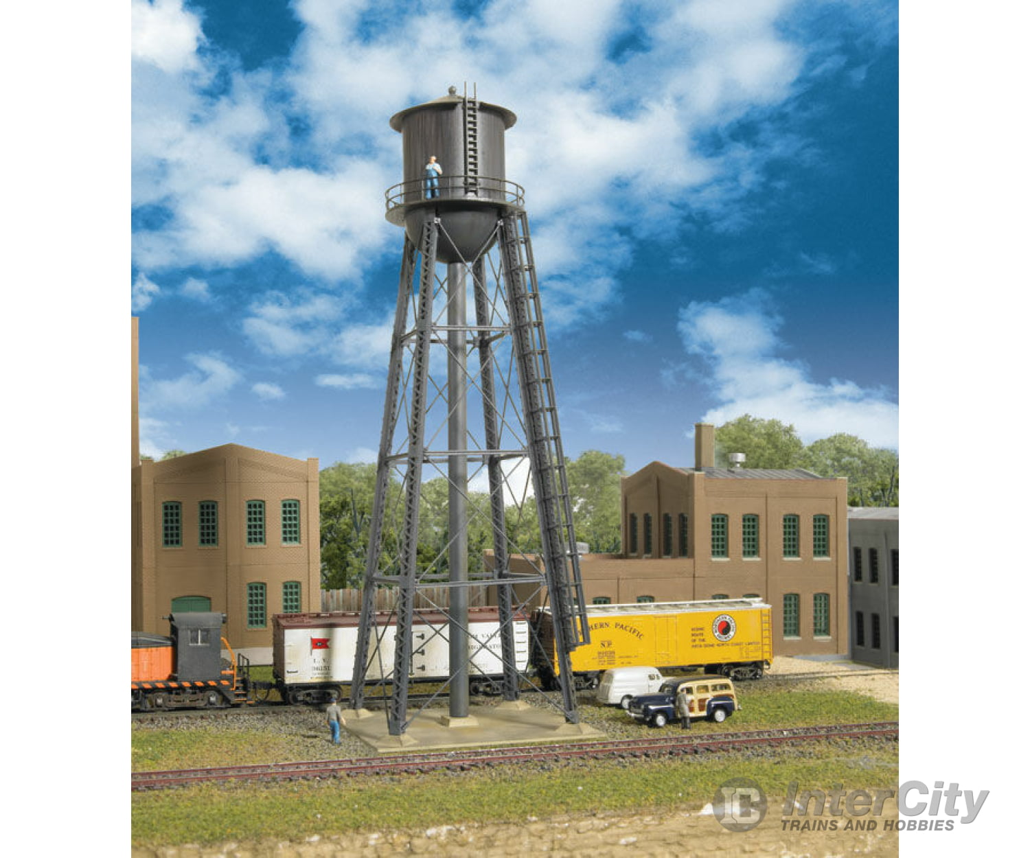 Walthers Cornerstone 3815 City Water Tower -- Kit - 2-3/8 X 7 6 17.7Cm Structures