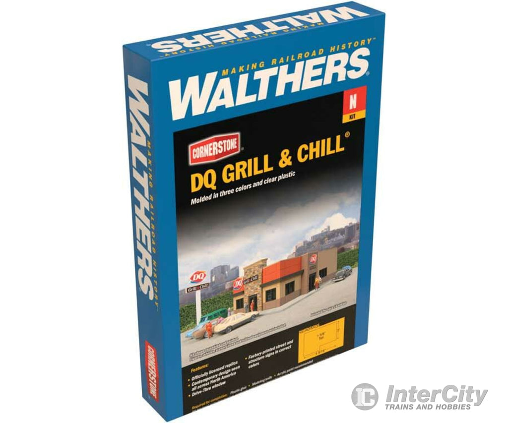 Walthers Cornerstone 3846 Dq Grill & Chill(R) -- Kit - 4-1/2 X 3 1-9/16’ 11.4 7.6 3.9Cm Structures