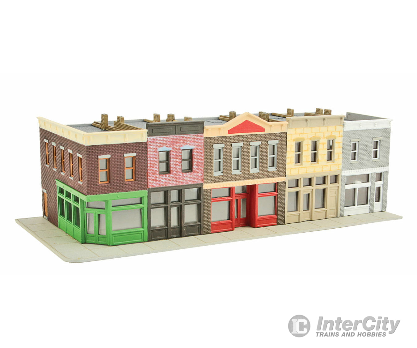 Walthers Cornerstone 3850 Merchant’s Row I -- Kit - 7-1/2 X 3-1/2 2-5/16’ 19 8.8 5.8Cm Structures