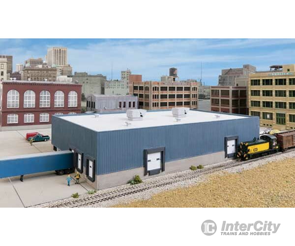 Walthers Cornerstone 3855 Modern Steel Warehouse -- Kit - 10-1/2 X 6-5/16 2-13/64’ 26.7 16 5.6Cm