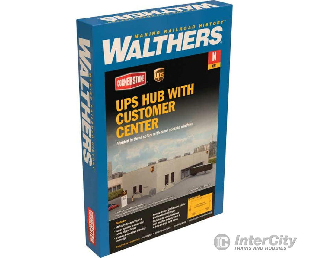 Walthers Cornerstone 3863 Ups(R) Hub With Customer Center -- Kit- 12 X 6-1/2 3-3/16’ 30.4 16.5