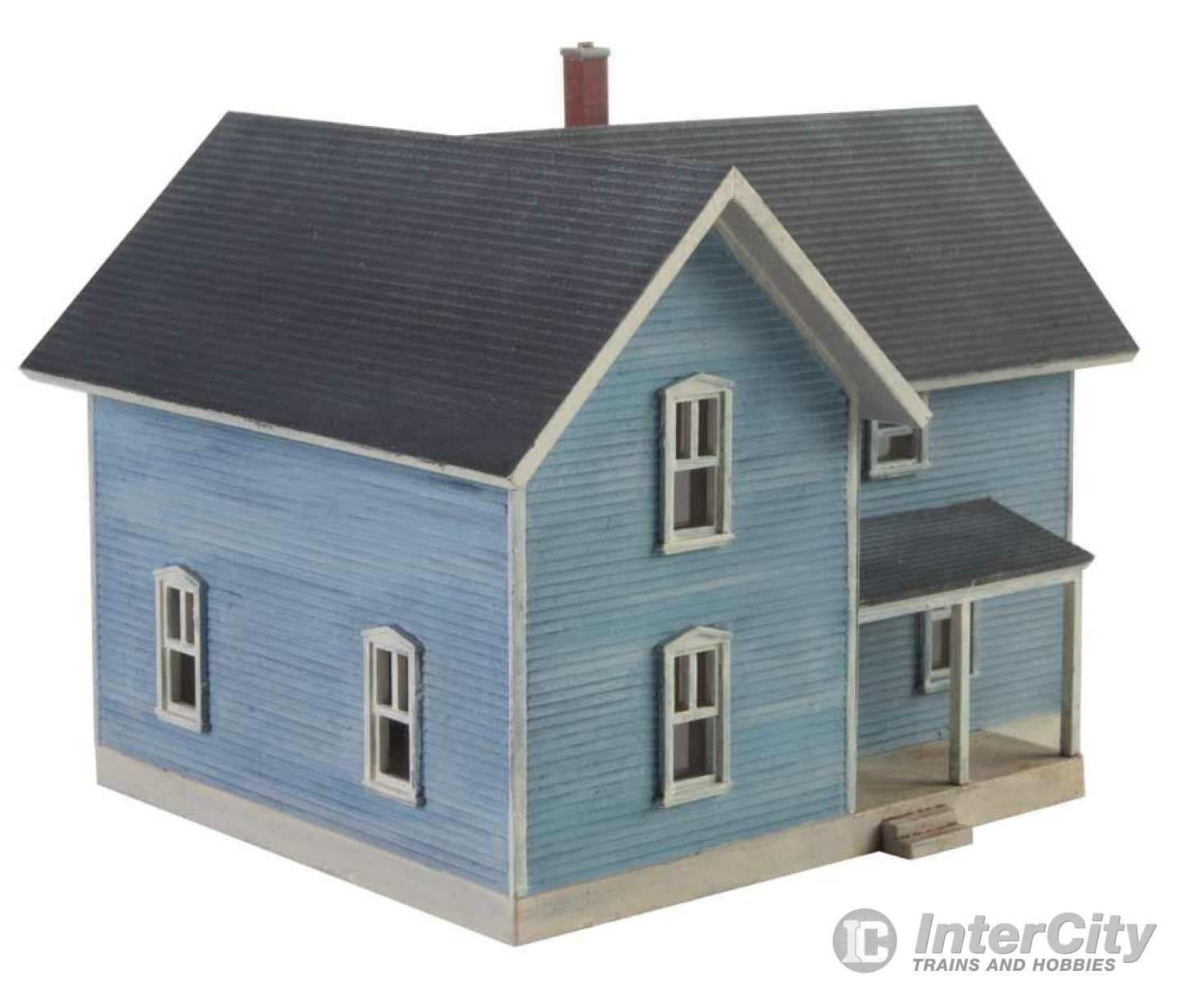 Walthers Cornerstone 3890 Lancaster Farm House -- Kit - 2-1/2 X 3-1/4 2-5/16’ 6.3 8.3 5.9Cm