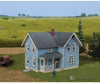 Walthers Cornerstone 3890 Lancaster Farm House -- Kit - 2-1/2 X 3-1/4 2-5/16’ 6.3 8.3 5.9Cm