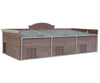 Walthers Cornerstone 3891 Modern Shopping Center I -- Kit - 6-1/4 X 3 2-1/8’ 15.8 7.6 5.3Cm