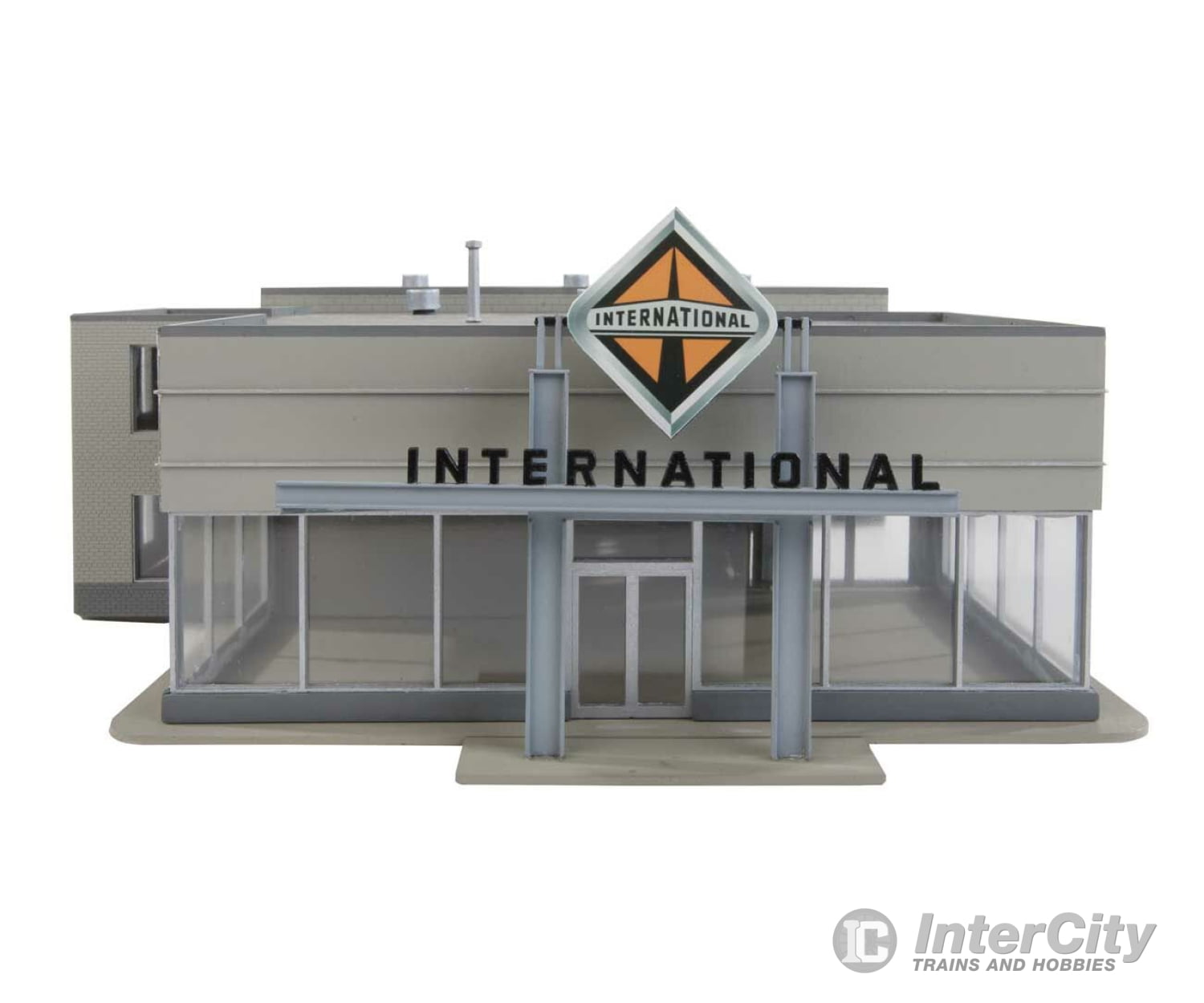 Walthers Cornerstone 4025 International Truck Dealership -- Kit - 8-7/8 X 12-1/4 3-7/8’ 22 31.1