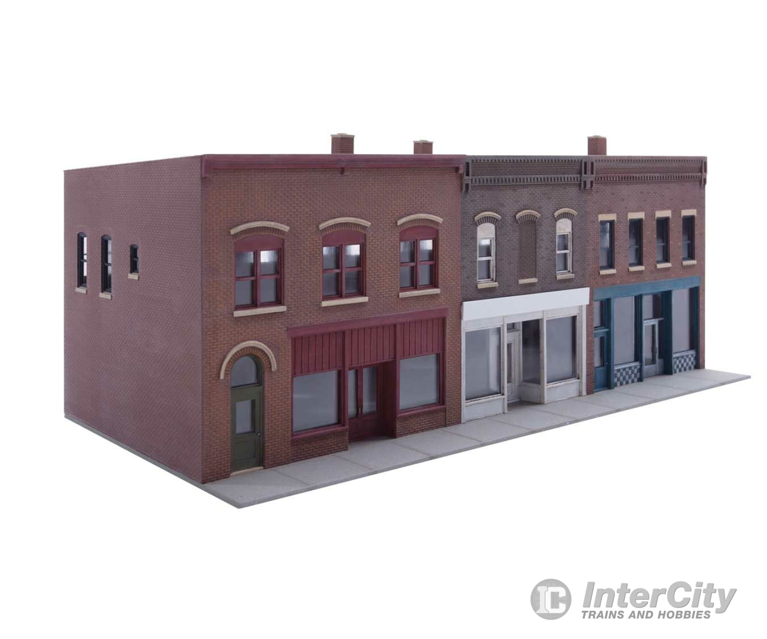 Walthers Cornerstone 4043 Merchant’s Row Vi -- Kit - 10-5/8 X 6-11/32 4-3/4’ 27 16.1 12Cm Structures