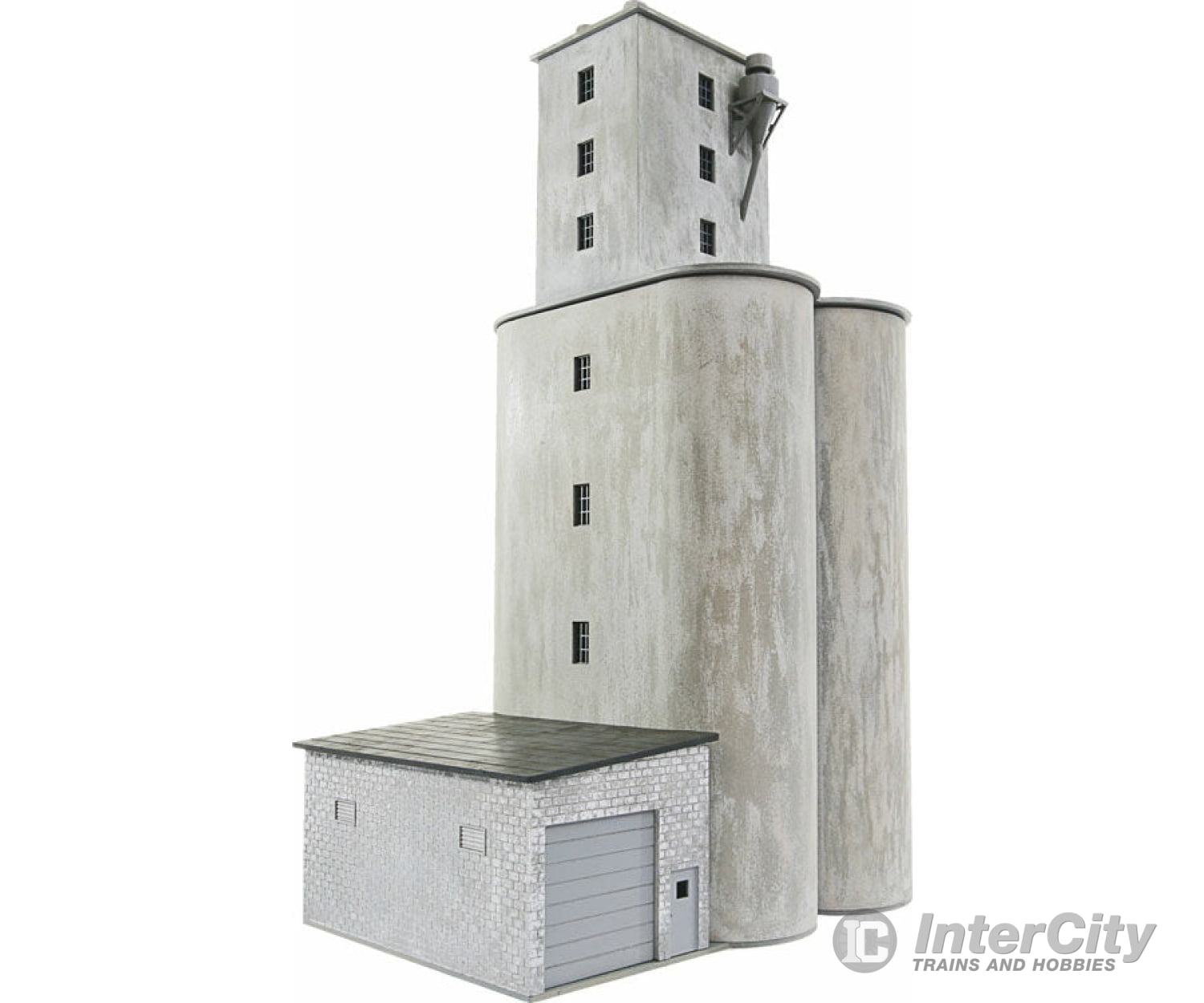 Walthers Cornerstone 4047 Prairie Co-Op Elevator -- Kit - 5-1/8 X 7-1/4 12’ 13 18.4 30.4Cm