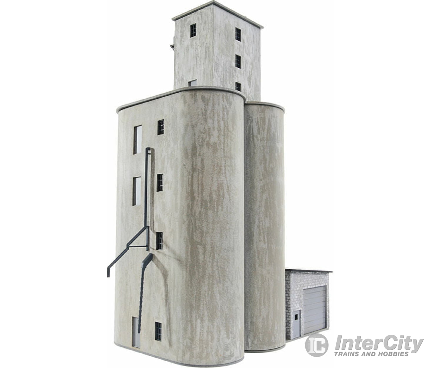 Walthers Cornerstone 4047 Prairie Co-Op Elevator -- Kit - 5-1/8 X 7-1/4 12’ 13 18.4 30.4Cm