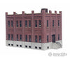 Walthers Cornerstone 4050 Brick Office Building -- Kit - 7-11/16 X 5-1/4 5’ 19.5 13.3 12.7Cm