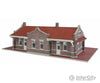 Walthers Cornerstone 4055 Brick Mission-Style Santa Fe Depot -- Kit - 11-5/16 X 6-7/16 3-3/4’