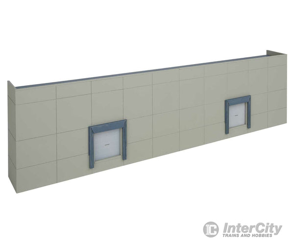 Walthers Cornerstone 4071 Modern Concrete Warehouse Background Building -- Kit - Each: 16-5/8 X