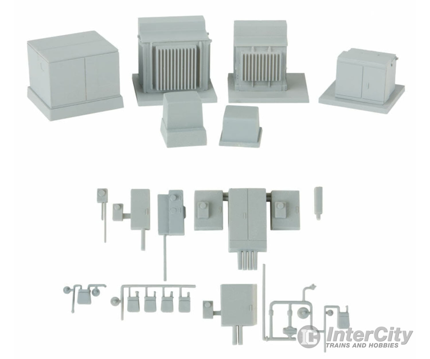 Walthers Cornerstone 4075 Modern Industrial Park Series -- Electrical Fixtures - Kit Scenery Details