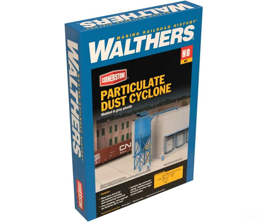 Walthers Cornerstone 4087 Particulate Dust Cyclone - Modern Industrial Park -- Kit 1-5/8 X