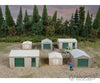 Walthers Cornerstone 4123 Metal Yard Shed -- Kit - Set Of 2 Each 3 Styles Structures