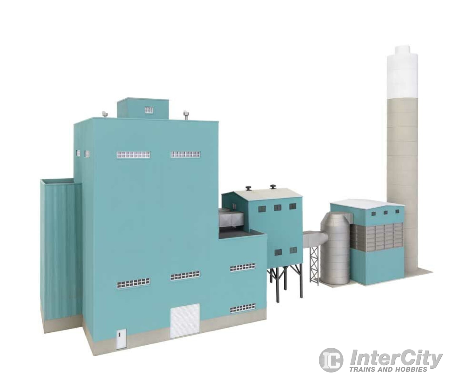 Walthers Cornerstone 4172 Lakefront Energy Power Plant With Dust Collector -- Kit - 28-1/2 X