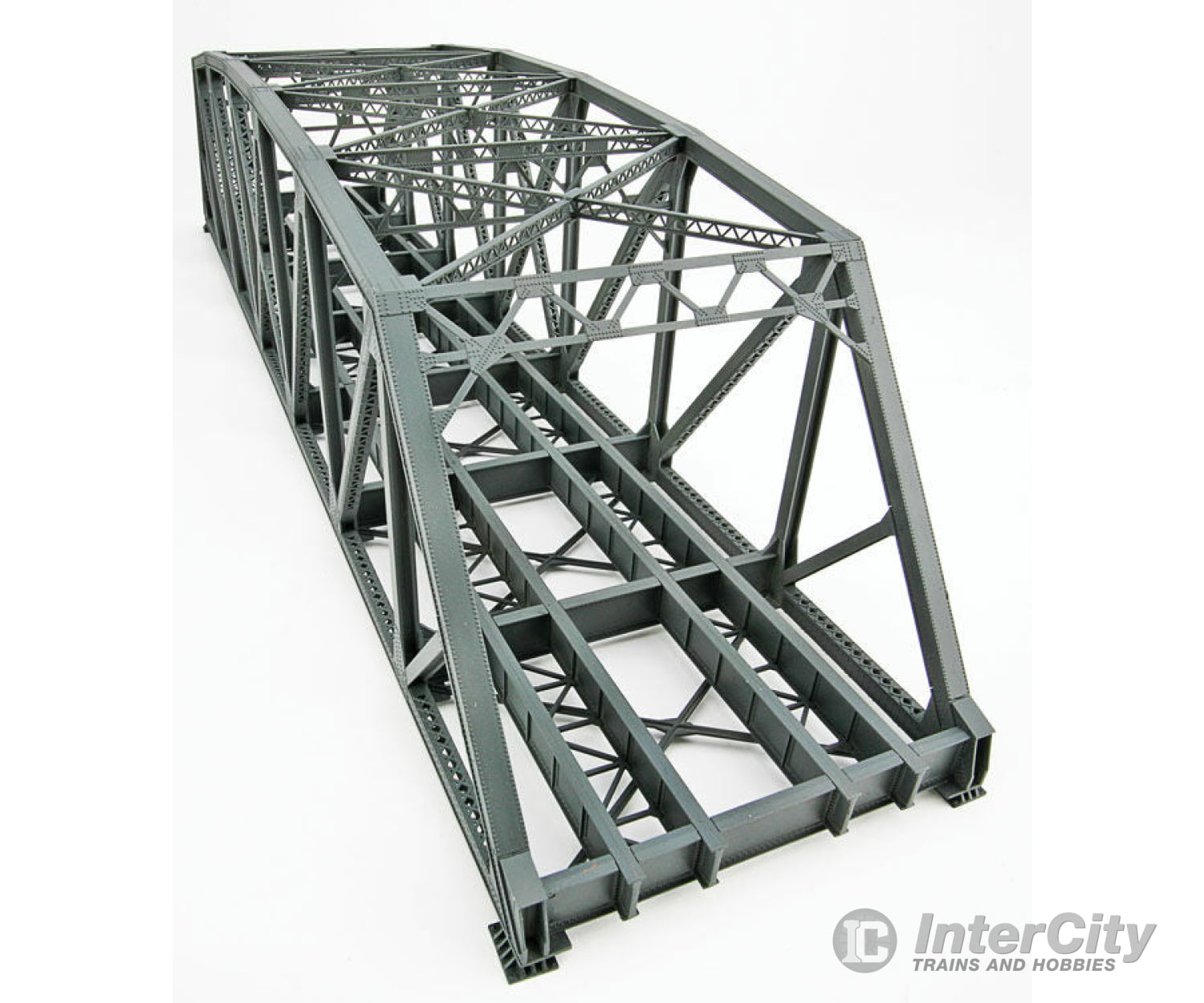 Walthers Cornerstone 4522 Arched Pratt Truss Railroad Bridge -- Double-Track Kit - 23 X 5 5-1/4’