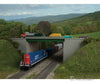 Walthers Cornerstone 4567 Modern Steel Highway Overpass With Concrete Sides -- Kit - 12-15/16 X