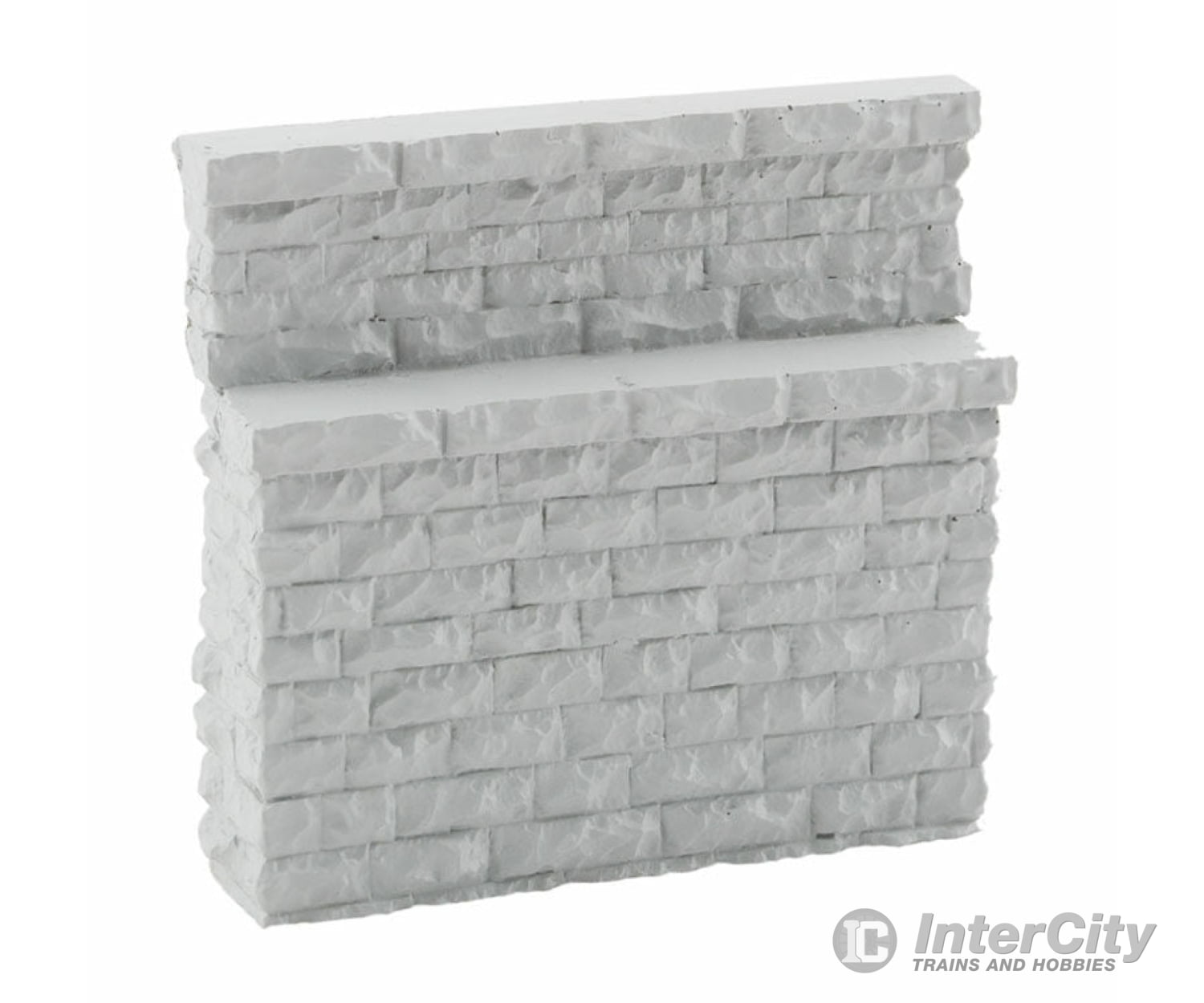 Walthers Cornerstone 4585 Single-Track Railroad Bridge Stone Abutment - Low Resin Casting --