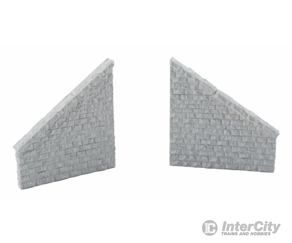 Walthers Cornerstone 4586 Railroad Bridge Stone Wing Walls - Resin Casting -- One Each Left & Right;