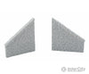 Walthers Cornerstone 4586 Railroad Bridge Stone Wing Walls - Resin Casting -- One Each Left & Right;