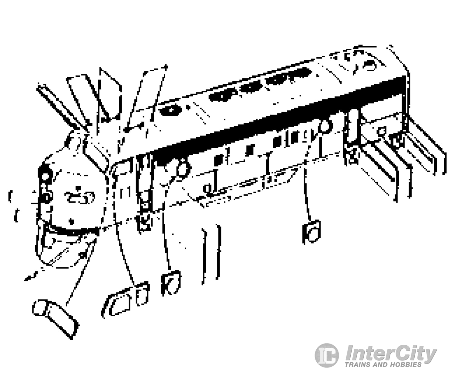 Walthers Cornerstone 822 Diesel Dress-Up Kit -- Fits Athearn F7 And F9 A/B Units (Blue Box)