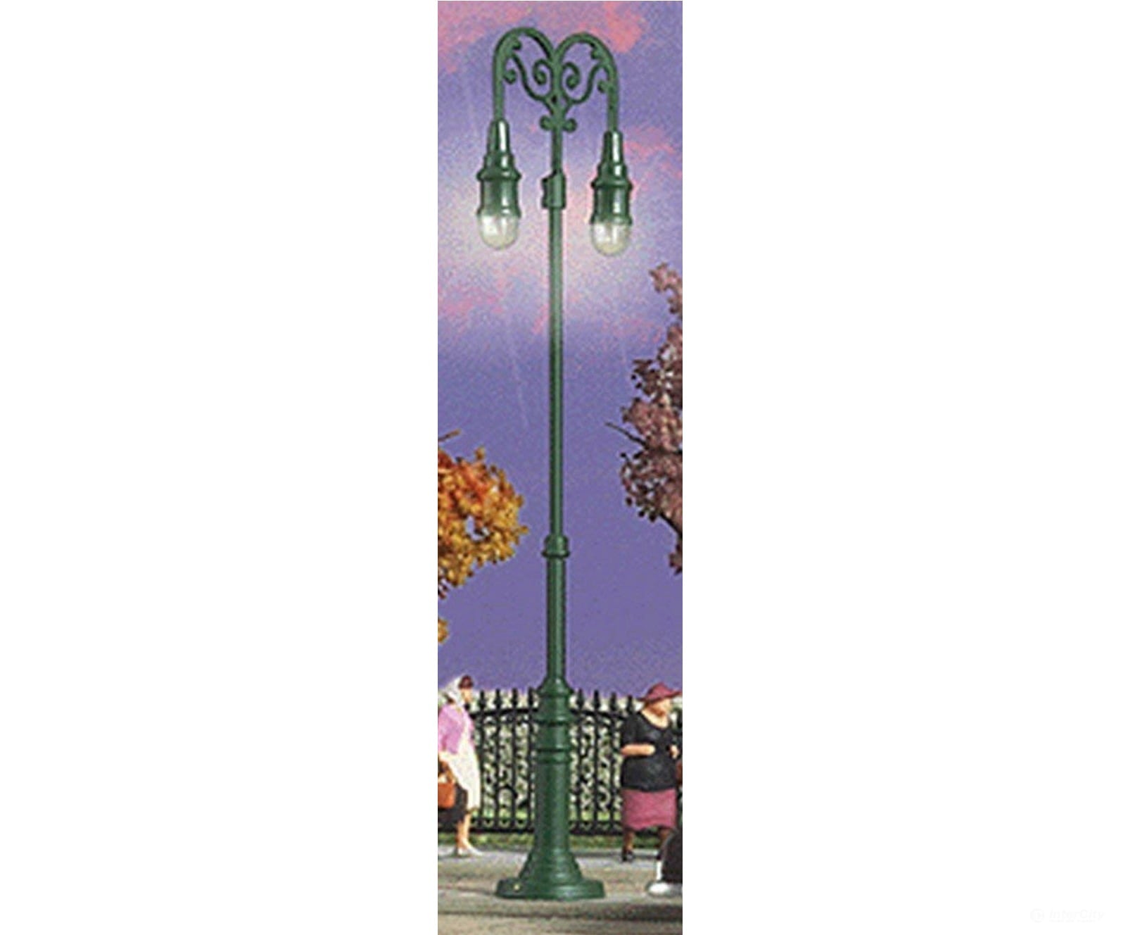 Walthers Cornerstone HO 1080 Double-Arm Style (Boulevard) Street Lamp - Built-ups -- 1/2’’ 1.3cm Diameter x 3-3/8’’