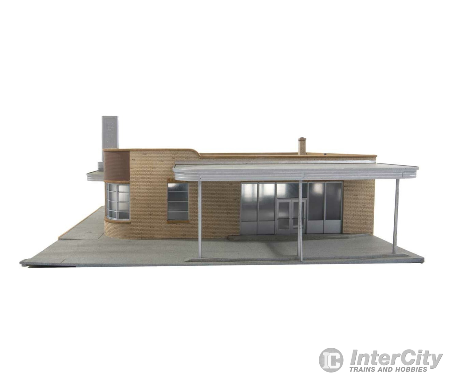 Walthers Cornerstone Ho 2934 Silver Springs Bus Terminal -- Kit - 11-1/4 X 8-3/4 3-1/2 28.5 22.2