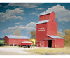 Walthers Cornerstone Ho 3036 Farmers Cooperative Rural Grain Elevator -- Kit - Elevator: 8-7/8 X