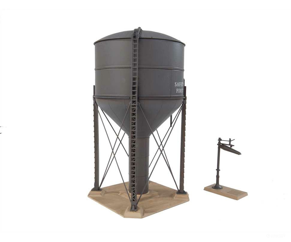 Walthers Cornerstone Ho 3043 Steel Water Tank -- Kit - 3-1/4 X 3 7 11.3 7.5 17.5 Cm Structures