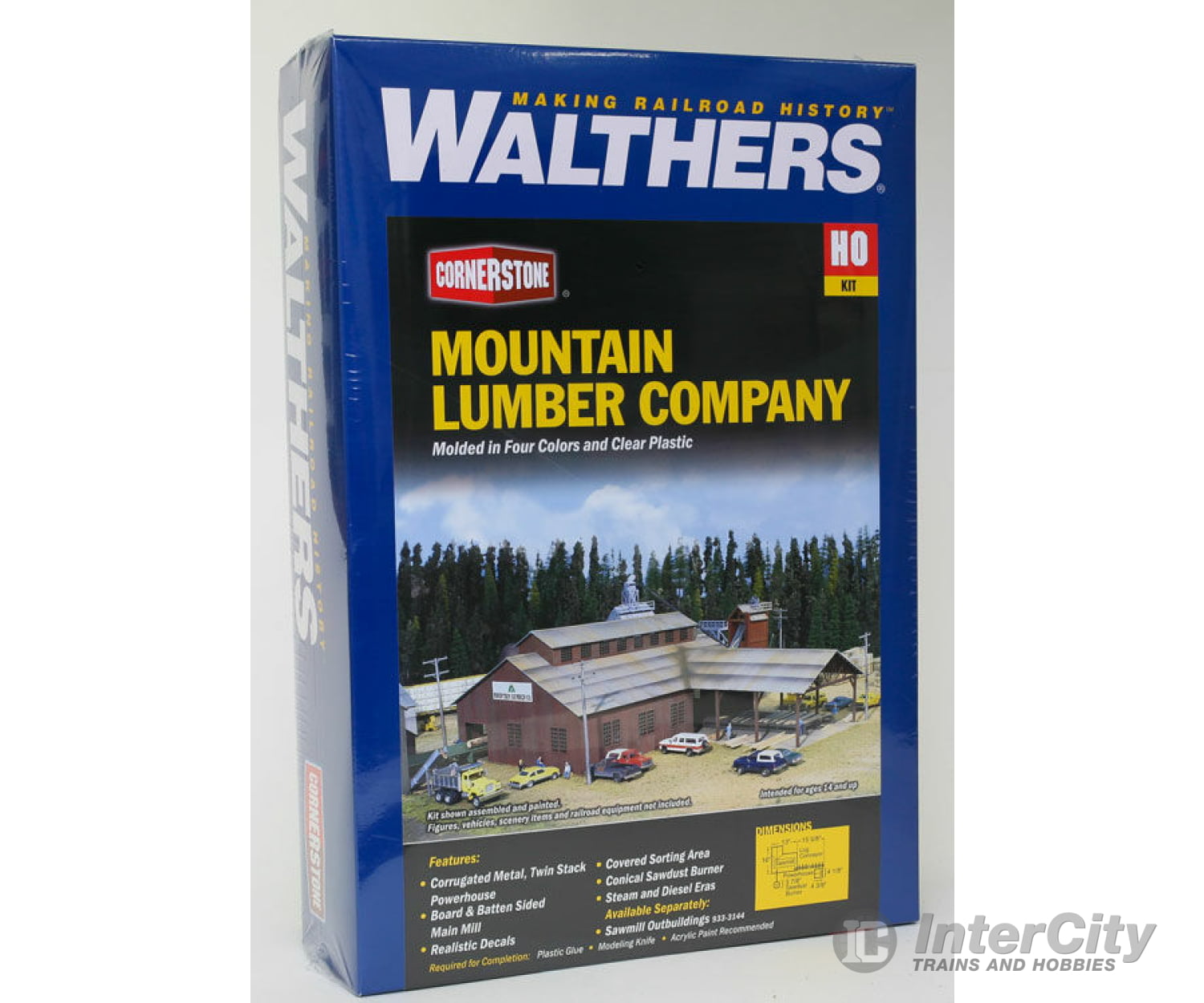 Walthers Cornerstone Ho 3058 Mountain Lumber Company Sawmill -- Kit Structures