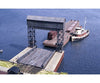 Walthers Cornerstone Ho 3068 Carfloat Apron -- Kit - 8-1/2 X 8-5/8 21.2 21.6Cm (Height Above Water)