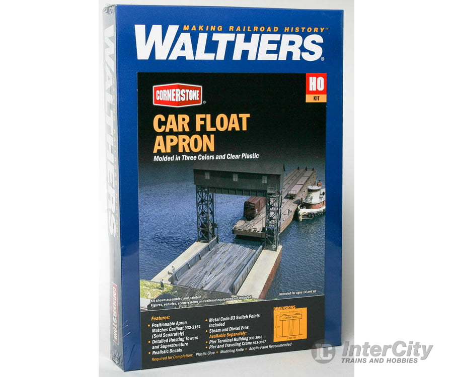 Walthers Cornerstone Ho 3068 Carfloat Apron -- Kit - 8-1/2 X 8-5/8 21.2 21.6Cm (Height Above Water)