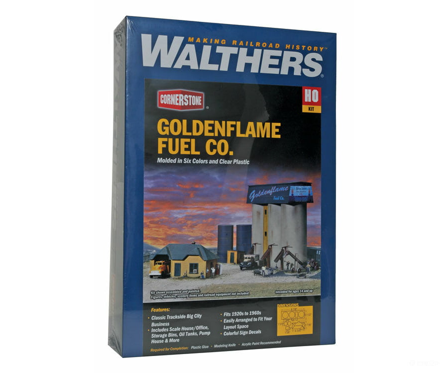 Walthers Cornerstone Ho 3087 Goldenflame Fuel Co. -- Kit Structures