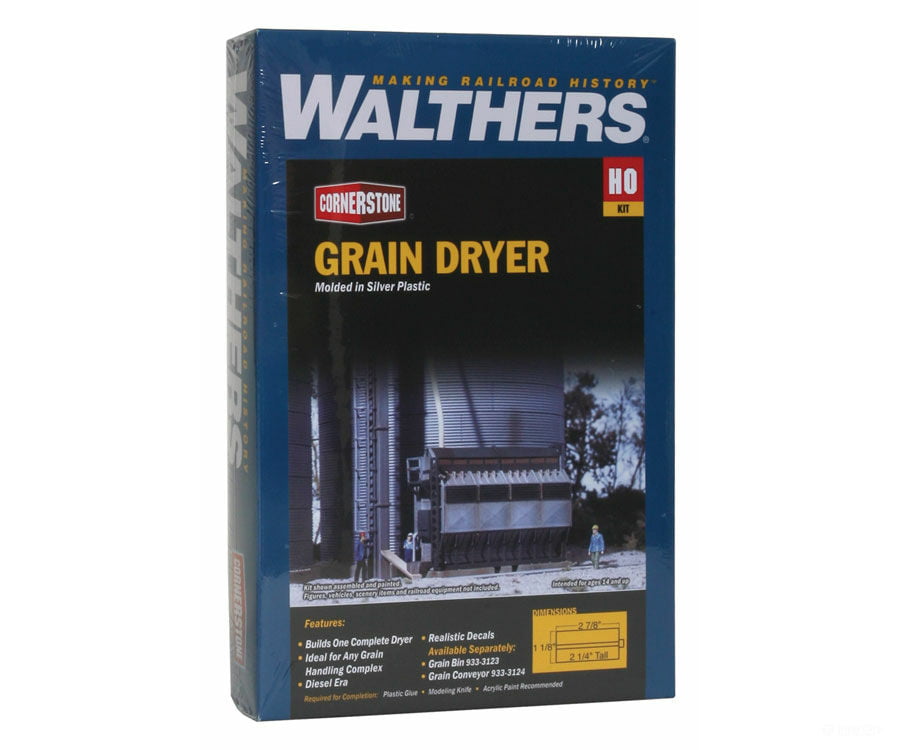 Walthers Cornerstone Ho 3128 Grain Dryer -- Kit Structures