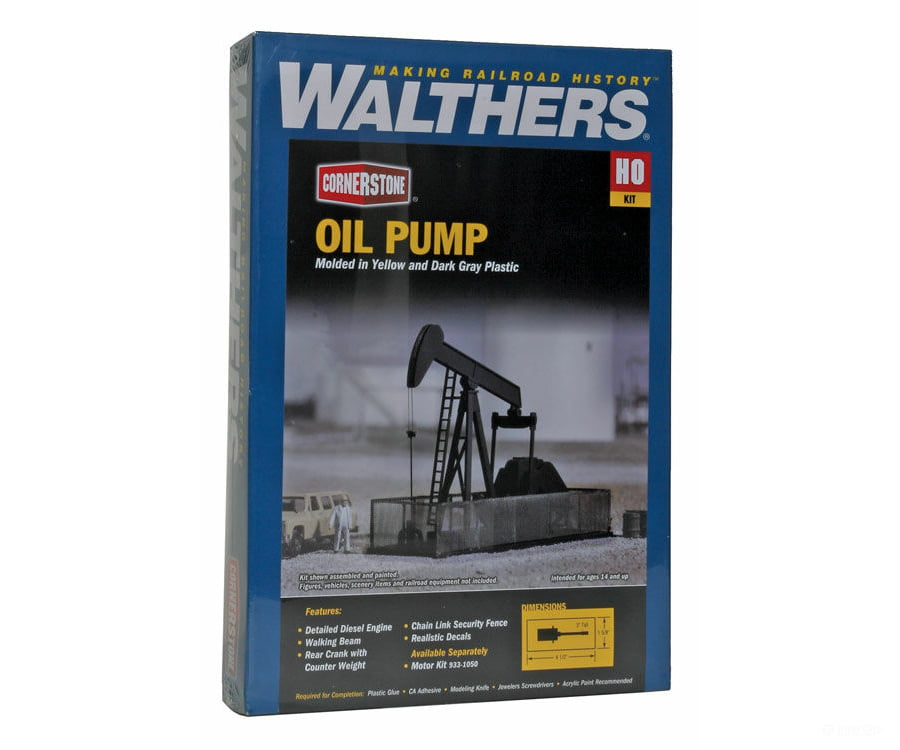 Walthers Cornerstone Ho 3170 Walking Beam-Horse Head Oil Pump -- Kit - 4-1/4 X 1-5/8 3 10.8 4 7.6Cm
