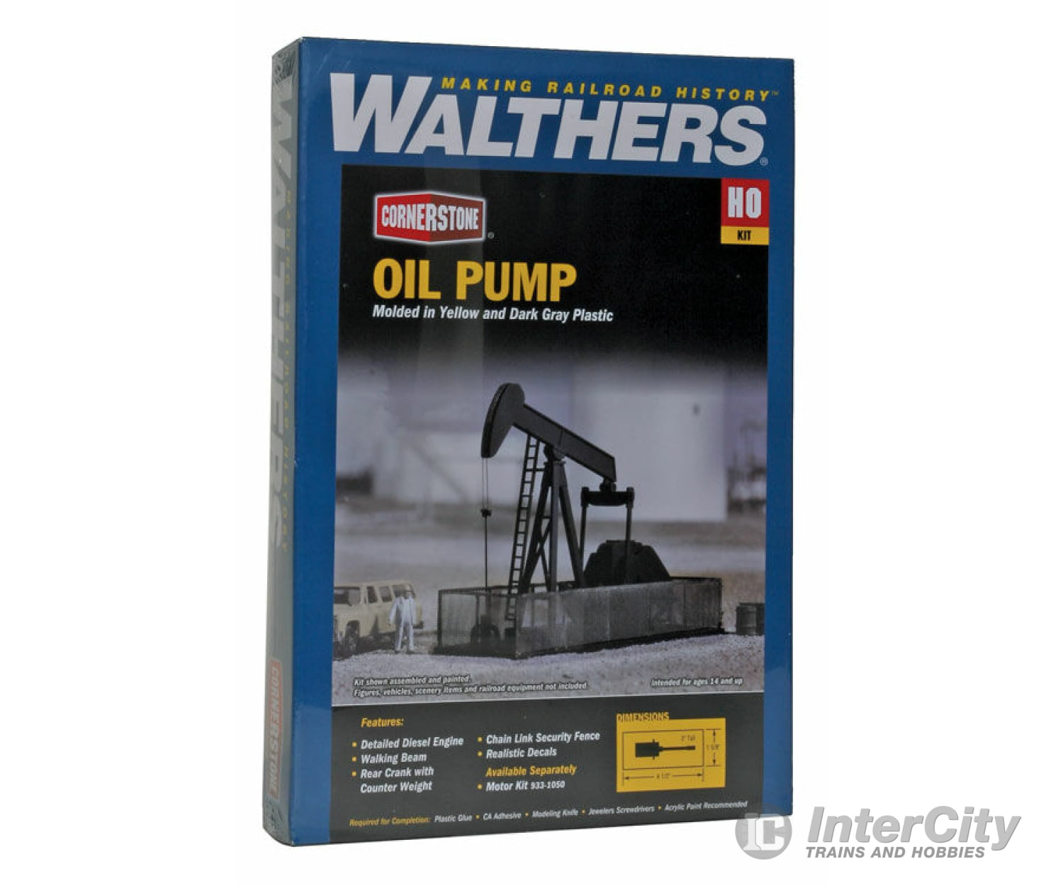 Walthers Cornerstone Ho 3170 Walking Beam-Horse Head Oil Pump -- Kit - 4-1/4 X 1-5/8 3 10.8 4 7.6Cm