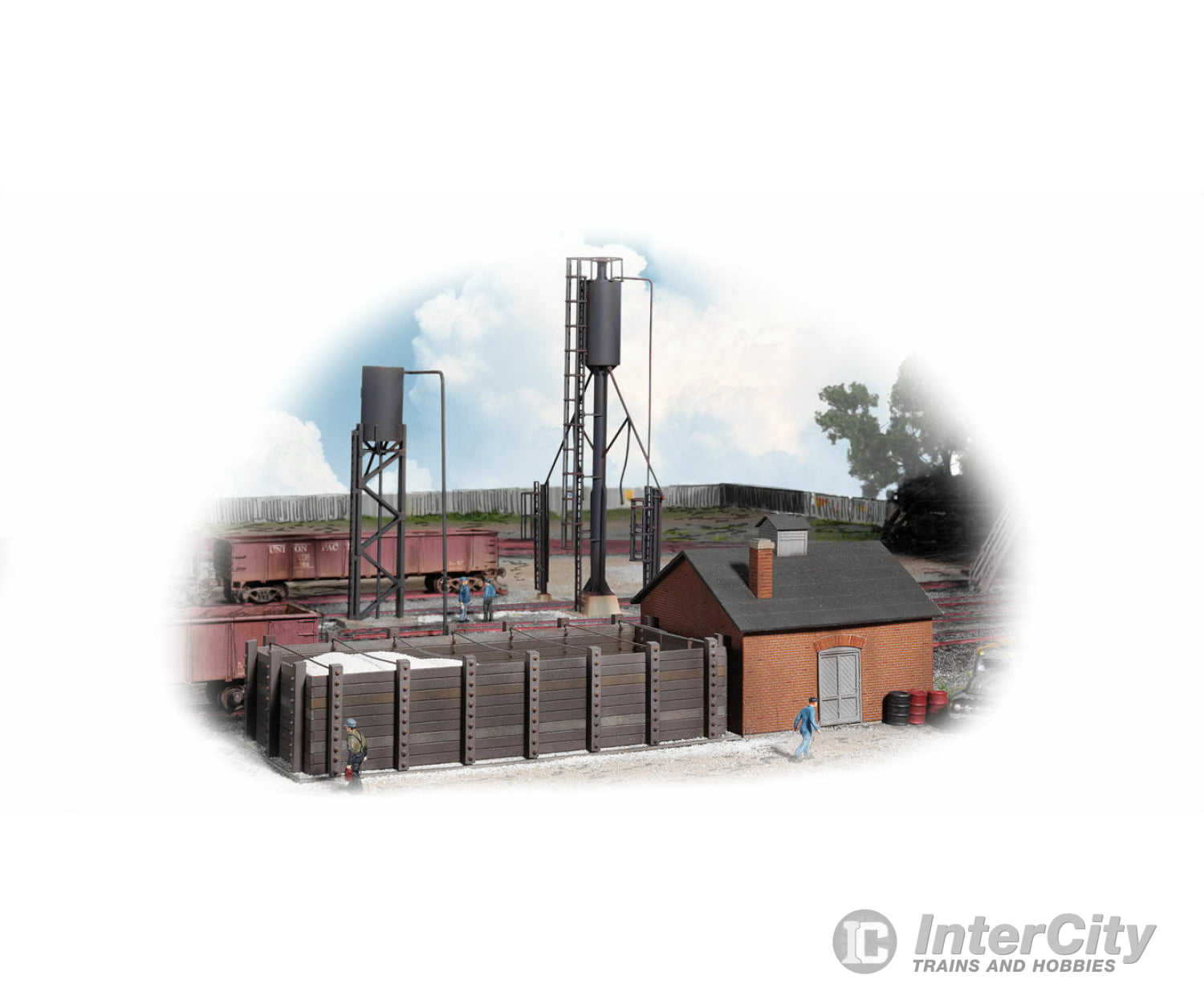 Walthers Cornerstone Ho 3182 Sanding Towers & Drying House -- Kit Structures